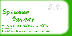 szimona varadi business card